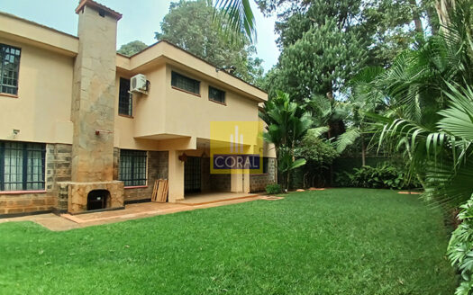 To Lease: Westlands Gem: Gated 5-Bedroom Haven with Lush Garden.